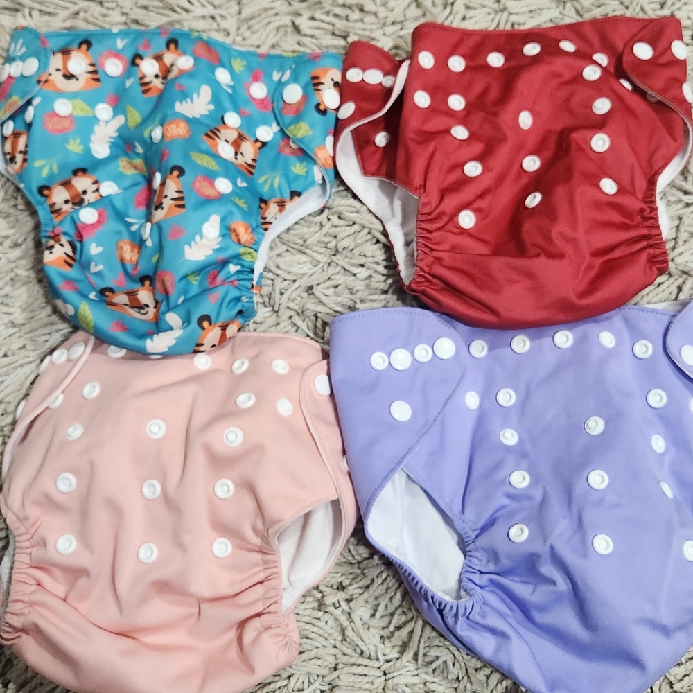 Colorful Reusable Diaper Set - Picture 2 of 2